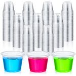 Yetene 1500 Pcs Plastic Shot Glasses 1 oz Disposable Cups 1 Ounce Shot Clear Cups Bulk for Wine Containers Sauce Dipping Samples