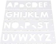 Trend Uppercase Letter Template Routing Set for Sign Making, Clear Plastic Routing Templates with Trend Vogue Typeface, TEMP/LUC/57