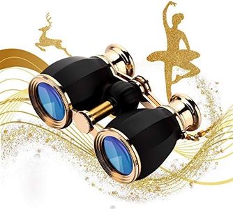 ESSLNB Opera Glasses Binoculars for Women Adults 4X30mm Theater Glasses Compact Binoculars for Theater and Concerts Antique Binoculars with Case Removable Chain (Black)