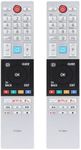 (Pack of 2) Universal TV Remote Replacement for Toshiba Remote Control CT-8541, Fit for Toshiba TV Remote Control 2018 2019 Ready HD LCD LED Smart TV, with 3 Streaming Keys, No Setup Required