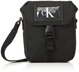 Calvin Klein Jeans Men's Cargo Flap Reporter18 Bag, Black, One Size