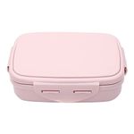 JAYPEE Stainless Steel Insulated Lunch Box Wavesteel Jr. Pink, 500 ml, Airtight Tiffin Box for School Kids |Spillproof with Silicon Seal |Food Grade | BPA Free