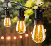 Maihaha 32m Festoon Lights Outdoor, 30x1w Led Dimmable Bulbs, IP65 Waterproof Commercial Grade Outdoor String Lights for Garden, Fence, Pergola, 2200k Warm White (Low Voltage)