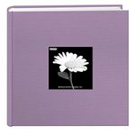 Pioneer Photo Albums Fabric Frame Cover Photo Album 200 Pockets Hold 4x6 Photos, Misty Lilac