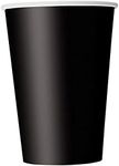 Unique Party 32046 - 9oz Black Paper Cups, Pack of 14