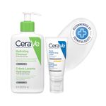 CeraVe Morning Skincare Combo | Hydrating Cleanser 236 ml And AM Facial Moisturizing Cream With Spf 52 Ml