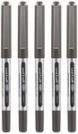 uni-ball Eye Micro UB-150 Rollerball Pens - Black, Pack of 5