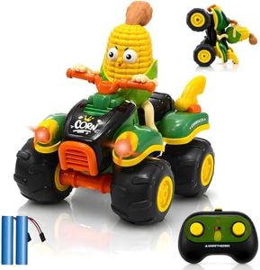 HTURCCOP 1:16 RC Corn Truck Toys RC Cars Stunt Remote Control Car Trucks All Terrain Off-Road Toy for 6 7 8 9 10 11 12 Year Old Boys Girls Kids Gifts Presents (Yellow)