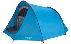 Vango Voyager 400 Tunnel Tent [Amazon Exclusive], Under 5 Mins Easy To Pitch 4 Man Tent Waterproof for Adventure Camping, River Blue