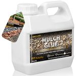 REHOUPTY Mulch Glue, Fast Drying Mulch Binder Glue for Garden, Gravel Glue Ready to Use for Landscaping, Strong Mulch Lock Glue for Leaf Stones Pea Gravel Rock Bark (35oz)