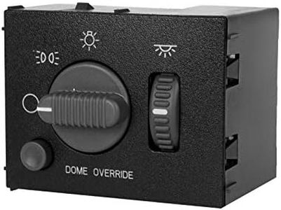 15755595 Headlight Switch Replacement for 1999-2002 Chevy Silverado Avalanche Suburban & GMC Sierra Yukon, Headlamp Dimmer Switch Replace# D1534G DS-968