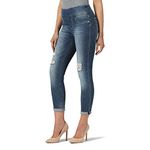 Rock & Republic Women's Denim Rx Fever Stretch Crop Jean, Overdose-Medium Indigo Destructed, 10