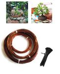 GREENARTZ® 33ft 1mm Thin Aluminium Wire with 100pc cable tie for electrical use Bonsai gardening and craft