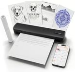 C80 Wireless Thermal Printer, Inkless Portable Printer for Travel, Supports A4 8.5 x 11 Inch Thermal Paper, Compatible with Phone & Laptop (Black)