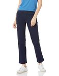 Amazon Essentials Women's Stretch Twill Chino Pant, Navy, 12