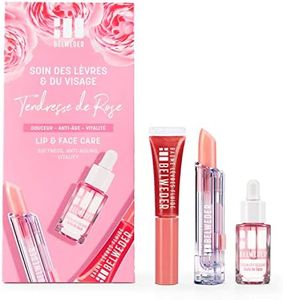 BELWEDER – CURA LABBRA E VISO Set Tendresse de Rose – 7,5 ml di Siero Rivitalizzante all'Olio di Rosa + 7 ml di Balsamo Fluido all'Olio di Rosa + 3,5 g di Balsamo Labbra Riparatore