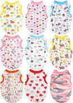 9 Pieces Small Dog Clothes Dog T-sh