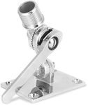 Gorgeri Antenna Mount, Marine VHF, Stainless Steel Radio Antenna Mount with Adjustable Base + Boat Electronics