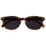 OPULIZE The Reading Glasses Company Brown Tortoiseshell Sun Readers UV400 Gregory Peck Style Mens Womens Spring Hinges S14-2T +1.50