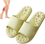 Fulenyi Acupressures Slippers for Men,Circulation Slippers Sandals Reflexology Acupressures Sandals - Health Foot Massage Slippers for Men's Health and Wellness Green