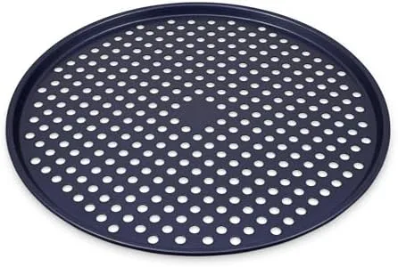 Zyliss Durable Non-Stick Pizza Tray | Carbon Steel | Dark Blue | Pizza Tray/Bakeware | Dishwasher Safe | 5 Year Guarantee…