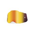 100% Goggle Replacement Lens - RC2/AC2/ST2 Compatible (Mirror Red)