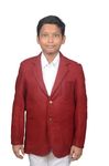 MJ - Fashion Regular Fit Blazer for Unisex Girls & Boy | Coat for Students School and College |Color - Maroom (S, Maroom)