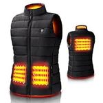 Abuytwo Heated Vests - Heated Body Warmer for Women/Men Heated Gilet, 3 Temperature Levels Electric Heating Jacket, Machine Washable Heated Waistcoat for Outdoors, Hiking (Excluded Power Pack) - M