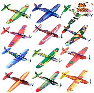 Kissdream 36 Pack 8 Inch Glider Planes - Birthday Party Favor Plane, Great Prize, Handout / Giveaway Glider, Flying Models.