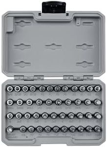 TEKTON 1/4 Inch Drive Hex, Torx, Phillips, Slotted, Square Bit Socket Set (44-Piece) | SHB90302