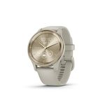 Garmin vívomove® Trend, Stylish Hybrid Smartwatch, Long-Lasting Battery Life, Dynamic Watch Hands and Touchscreen Display, French Gray