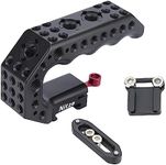 Nitze NATO Handle, Mini Camera Top Handle with NATO Rail and Cold Shoe Adapter, Quick Release NATO Clamp Top Handle for Camera Rigs (Lil Stinger Handle) - PA28M-AK