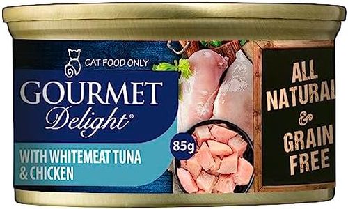 Gourmet Delight Cat Pet Food Whitemeat Tuna and Chicken Breast, 24 x 85g, 24 Piece