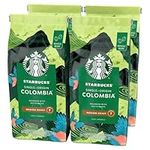 STARBUCKS Single-Origin Colombia, Medium Roast, Whole Bean Coffee 450g (Pack of 4)