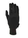 Extremites Unisex Silk Liner Glove, Black, S UK