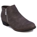 Nautica Women's Ankle Boot Dress Bootie With Side Zipper-Alara-Grey-8.5