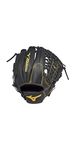 Mizuno Pro Limited Edition Baseball Glove, Black, 12", Worn on right hand