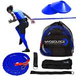 Acceleration Speed Cord Bungee Multi-Sport Resistance Training - Improve Strength, Power, Agility – 3 Belt Sizes (S, M, L) Available - Comfort, Efficiency – Kinetic Bands (Small 31 inch Waist or Less)