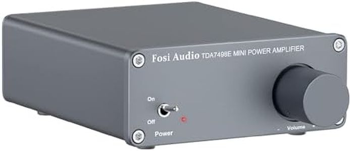 Fosi Audio TDA7498E 2 Channel 160W x2 Stereo Audio Amplifier Mini Hi-Fi Class D Car Integrated Amp for Passive Speakers with 24V Power Supply