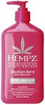 Hempz Brazilian Berry Beauty Actives Lotion, Hydrating Moisturizer for Body, Hands and Feet 17 oz.