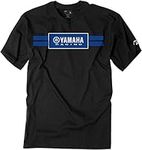 Factory Effex Unisex-Adult Yamaha Racing Stripes T-Shirt (Black, XX-Large) - 19-87208