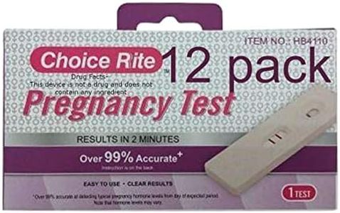 B.N.D TOP Early Pregnancy Test 12 strips Count Clear and Accurate Results Over 99% Accurate HCG Early Detection of pregnant Individually Sealed