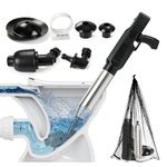 Electric Toilet Plunger, High Pressure Toilet Plungers for Bathroom, Cordless Rechargeable Duty Clog Remover for Floor Drain, Sewer, Toilet, Kitchen Pipes