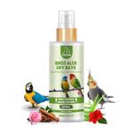 Unitailz Birds Aloe Dry Bath Shampoo for Bird, Parrot, Pigeon, Sparrow | Instant Waterless Spray Bird Shampoo for Quick Clean & Refreshing, Fresh Fragrance | Easy to Use for All Bird Breed –200ml