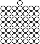 BIKICOCO 3/4'' Metal O-Ring Buckle Connector Round Loops Non Welded for Bags Webbing Purse and Belt Straps, Black, Pack of 50