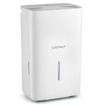 COSTWAY 150 Pints Dehumidifier with Pump, 7000 Sq.Ft Portable Home Dehumidifier for Basements with 2 Modes & 3 Fan Speeds