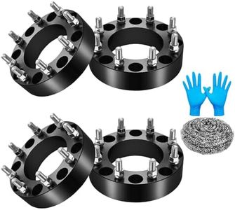 SYKRSS 8x180 Wheel Spacers 2inch Compatible with GMC Sierra 2500 HD 3500 HD, 125mm Center Bore & Forged Wheel Adapters M14x1.5 Compatible with Chevy Silverado 2500 HD/3500 HD 2011-2023, 4PCS