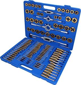 BRILLIANT TOOLS BT101985 Jeu de tarauds et filières TiN, 110 pcs [Powered by KS TOOLS]