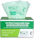 Primode Compostable Bags, 2.6 Gallon Food Scraps Yard Waste Bags, 300 Count, Extra Thick 0.71 Mil. ASTM D6400 Compost Bags Small Kitchen Bags, Certified by BPI and TÜV AUSTRIA