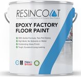 Resincoat High Build Epoxy Factory Floor Paint – Heavy Duty Industrial Two Part Coating for Concrete Floors – Chemical Resistant, Easy Clean & Long Lasting – Made in the UK (Mid Grey, 5kg)